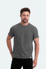 Slazenger - Slazenger VELVEL Erkek Koyu Gri Tişört Slazenger - Slazenger VELVEL Erkek Koyu Gri Tişört