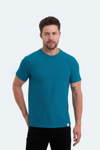 Slazenger - Slazenger VELVEL Erkek Petrol Tişört