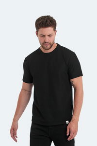 Slazenger - Slazenger VELVEL Erkek Siyah Tişört