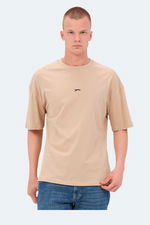 Slazenger - Slazenger VENETIA I Erkek Baskılı Oversıze Bej Tişört Slazenger - Slazenger VENETIA I Erkek Baskılı Oversıze Bej Tişört