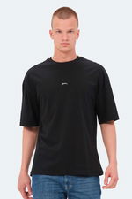 Slazenger - Slazenger VENETIA I Erkek Baskılı Oversıze Siyah Tişört Slazenger - Slazenger VENETIA I Erkek Baskılı Oversıze Siyah Tişört