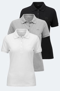 Slazenger - Slazenger VERA 3 LÜ SET Kadın Polo Yaka Tişört
