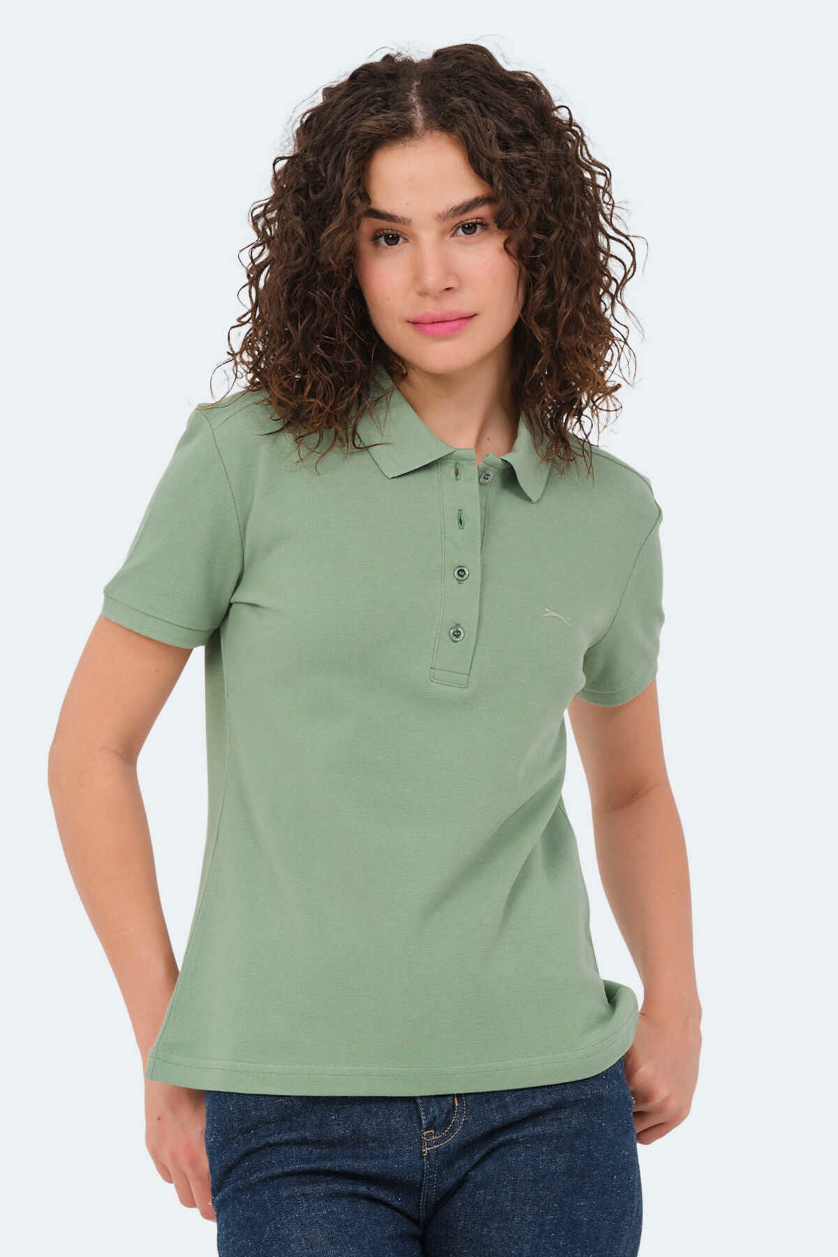 Slazenger - Slazenger VERA I Kadın Tişört Açık Yeşil