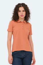 Slazenger - Slazenger VERA I Kadın Polo Yaka Kiremit Tişört Slazenger - Slazenger VERA I Kadın Polo Yaka Kiremit Tişört