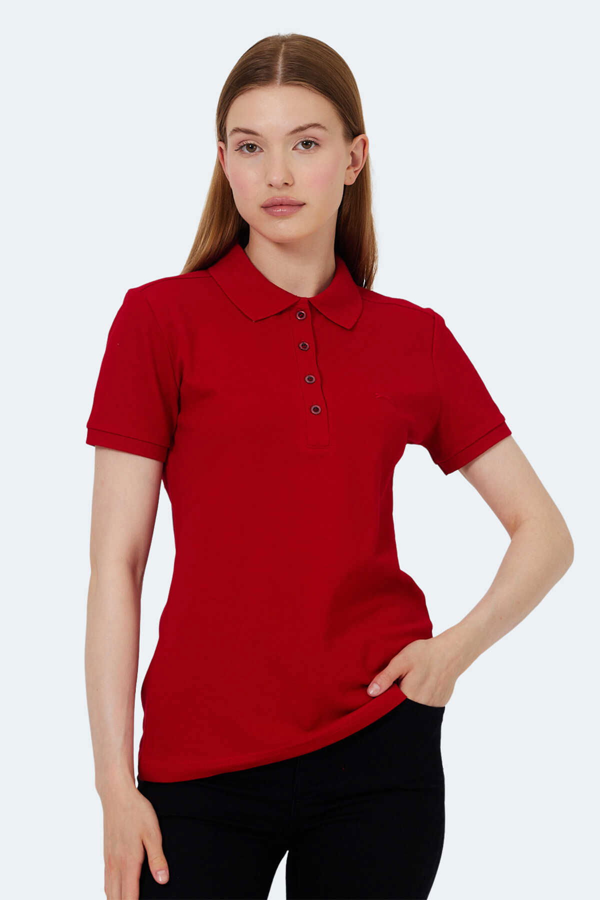 Slazenger - Slazenger VERA I Kadın Tişört Kırmızı