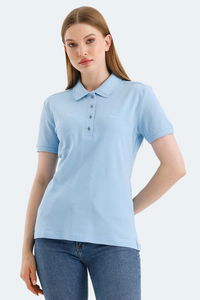Slazenger - Slazenger VERA I Kadın Polo Yaka Mavi Tişört Slazenger - Slazenger VERA I Kadın Polo Yaka Mavi Tişört