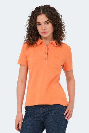 Slazenger VERA I Kadın Polo Yaka Turuncu Tişört 