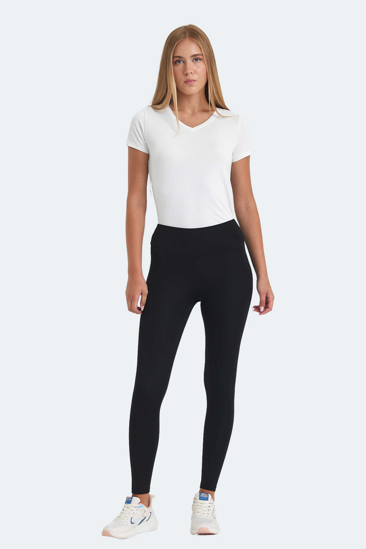 Slazenger - Slazenger VESELKO Kadın Yüksek Bel Siyah Tayt