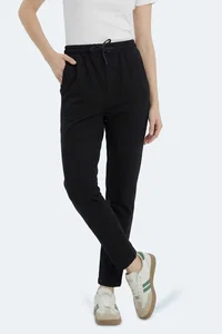 Slazenger - Slazenger VETA Kadın Cepli Siyah Eşofman Altı