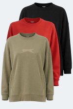 Slazenger - Slazenger VIKENTI SW 3 LÜ SET Kadın Sweatshırt