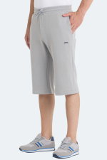Slazenger - Slazenger VILJA I Erkek Cepli Kapri Gri Şort