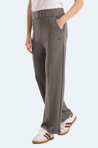 Slazenger - Slazenger VILLE CZG Kadın Bol Paça Koyu Gri Eşofman Altı