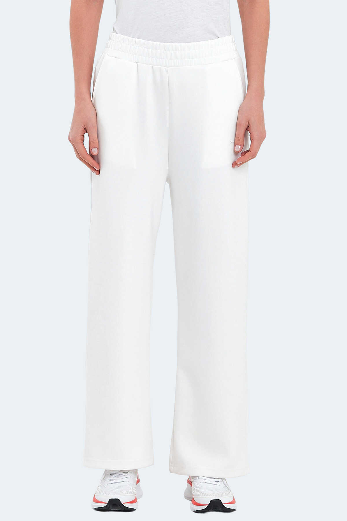 Slazenger VILLE Kadın Cepli Bol Paça Ekru Pantolon - 3