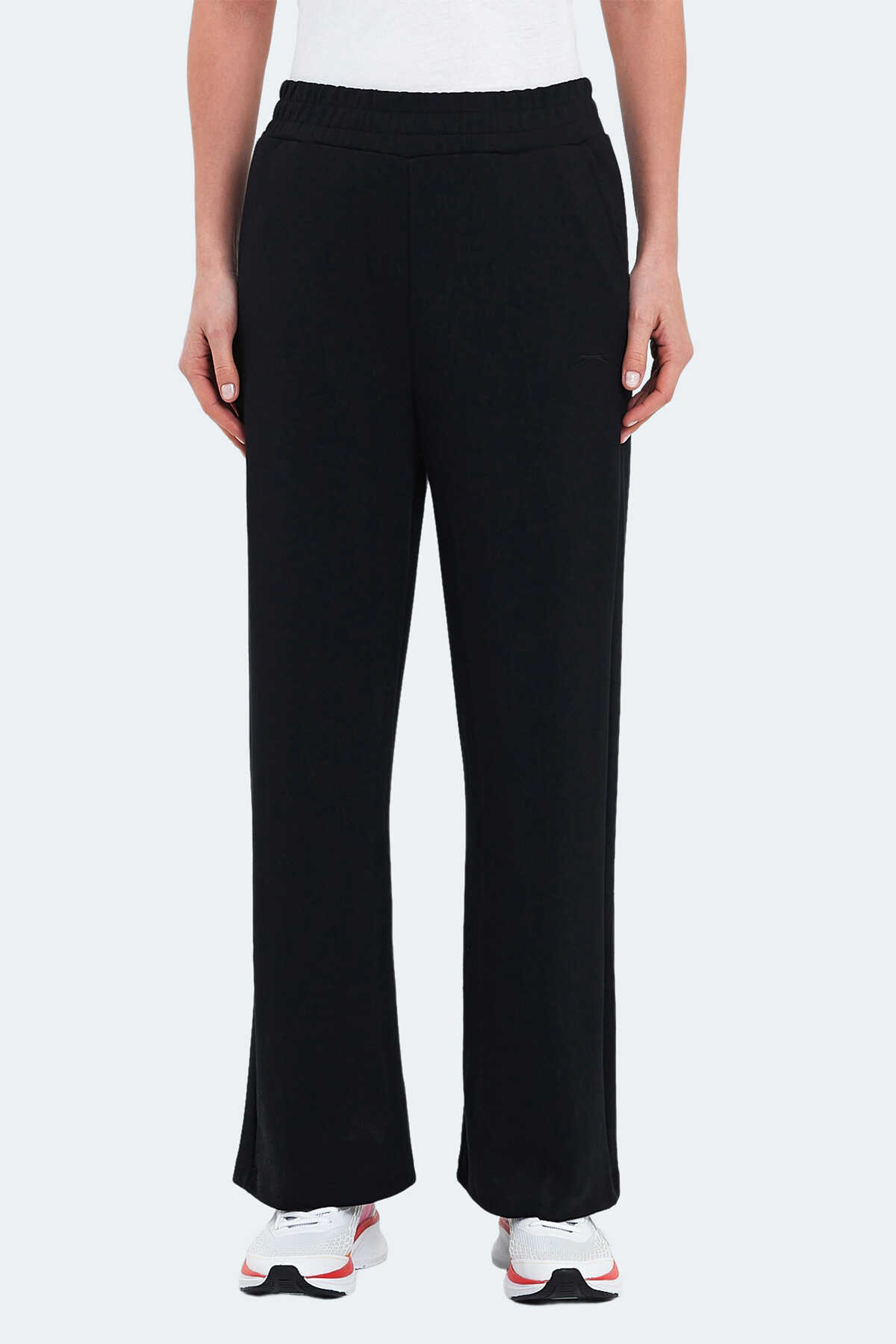 Slazenger VILLE Kadın Cepli Bol Paça Siyah Pantolon - 3
