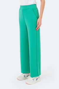 Slazenger - Slazenger VILLE Kadın Cepli Bol Paça Yeşil Eşofman Altı Slazenger - Slazenger VILLE Kadın Cepli Bol Paça Yeşil Eşofman Altı