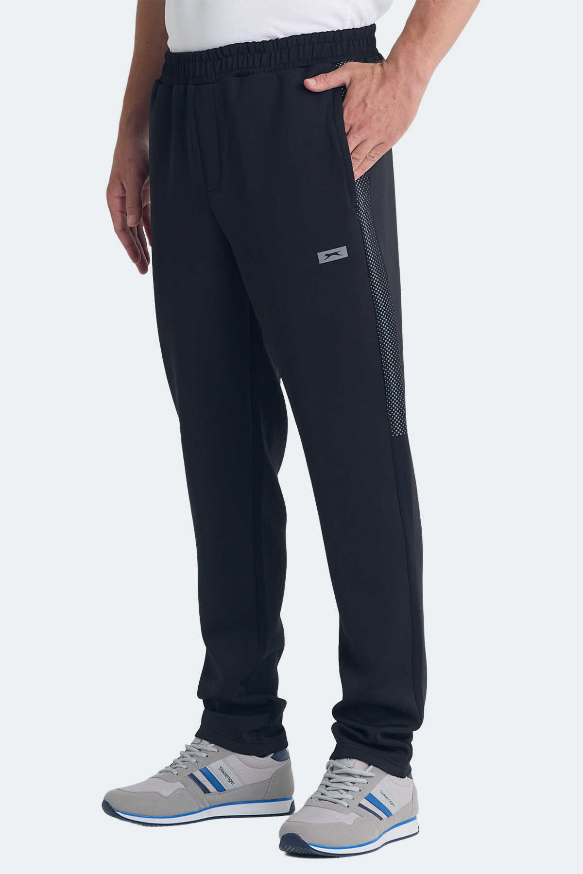 Slazenger - Slazenger VILPU Erkek Siyah Eşofman Altı