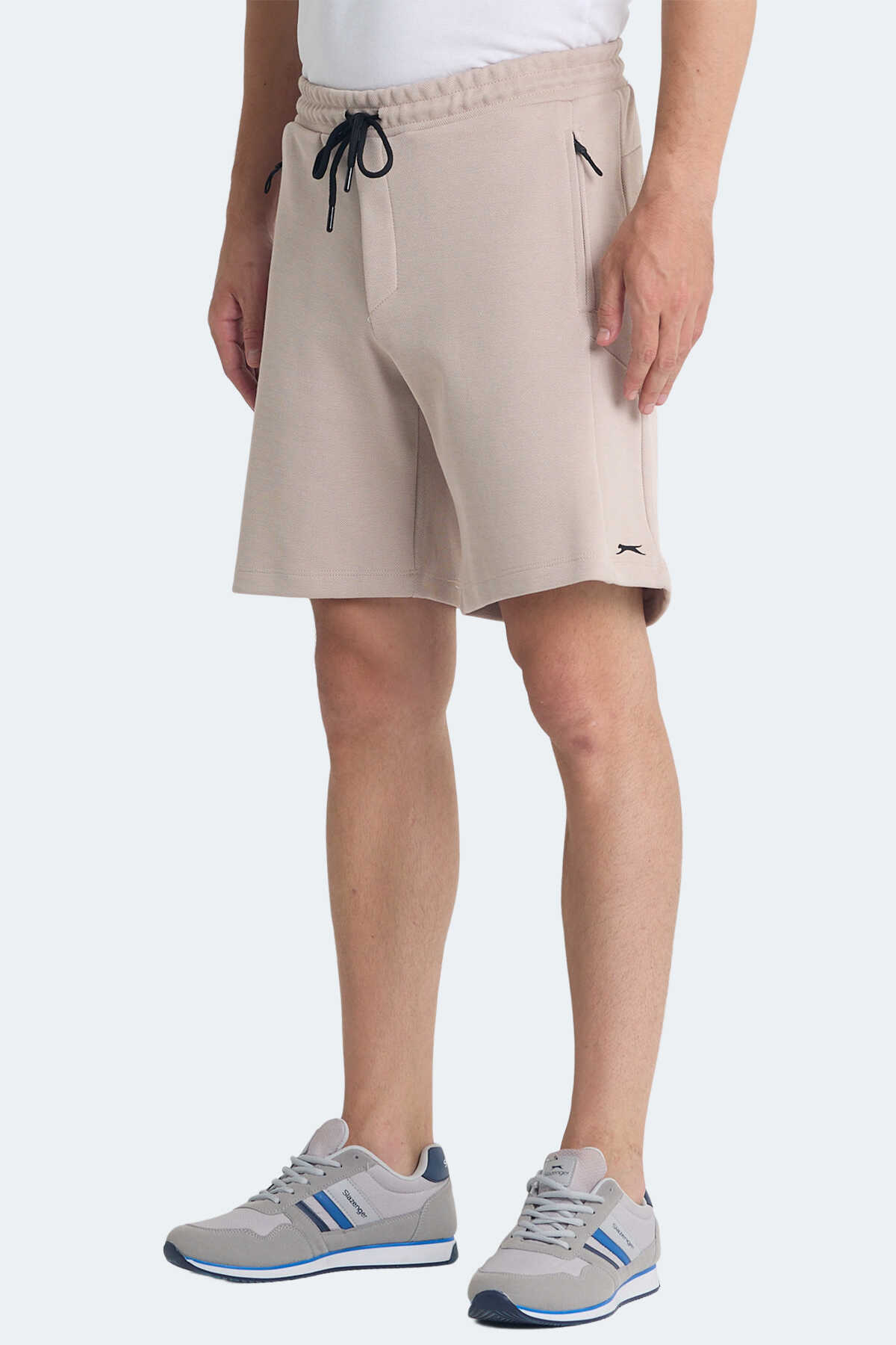 Slazenger - Slazenger VILTE I Erkek Cepli Taş Gri Şort