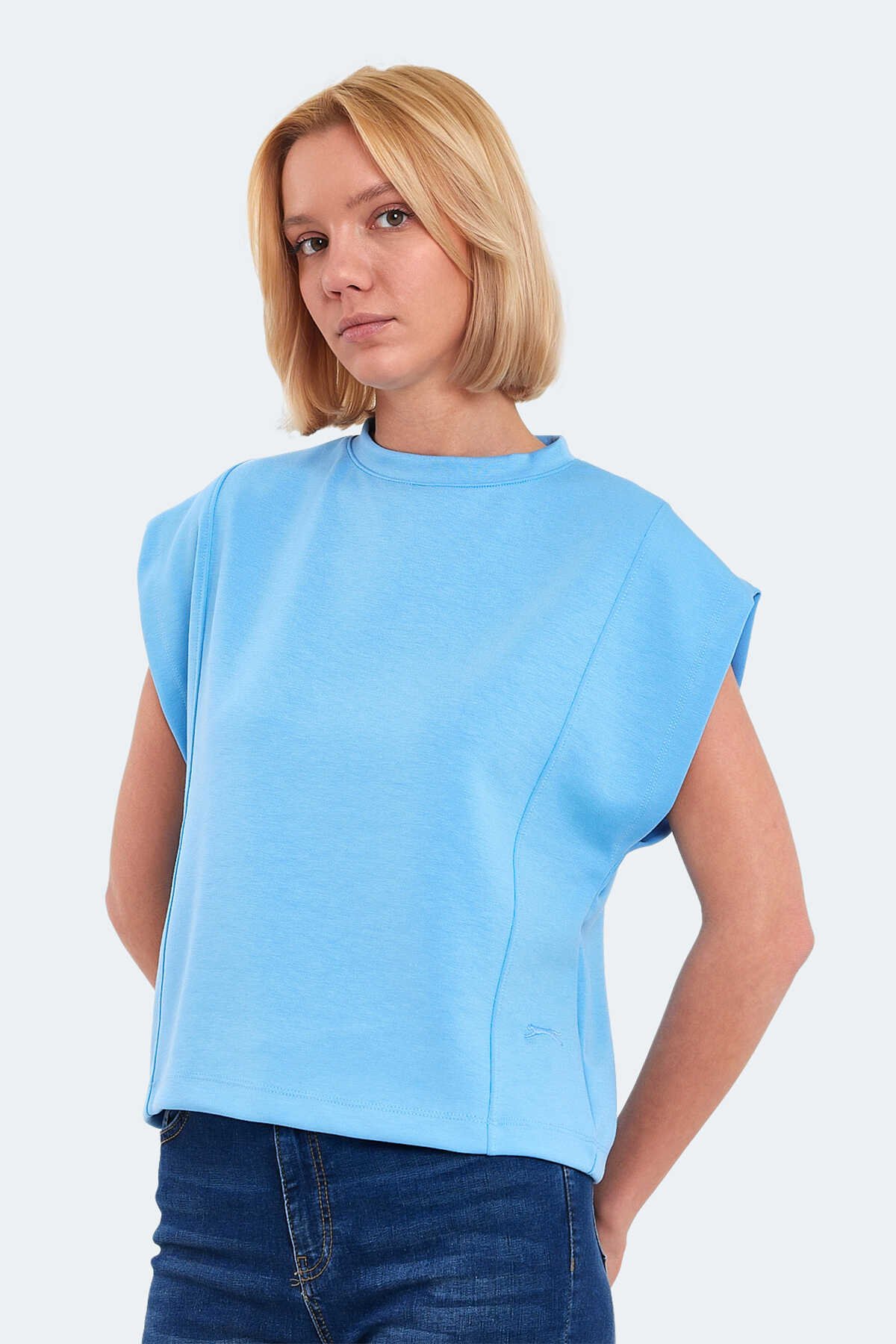 Slazenger - Slazenger VINCENZA Kadın Tişört Mavi