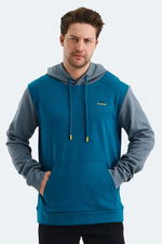 Slazenger - Slazenger VIOLA Erkek Kapüşonlu Cepli Petrol Sweatshırt Slazenger - Slazenger VIOLA Erkek Kapüşonlu Cepli Petrol Sweatshırt