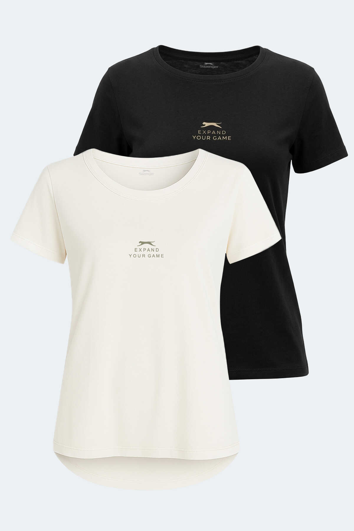 Slazenger - Slazenger VIRAJ 2 Lİ SET Kadın Tişört