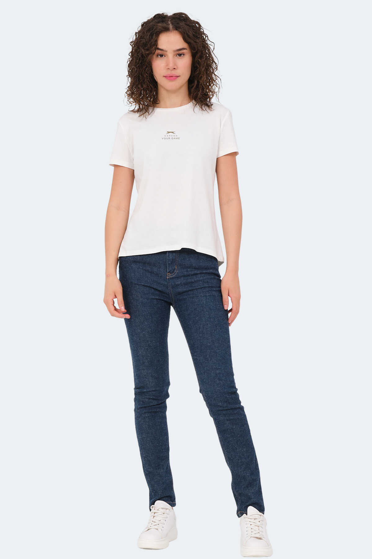 Slazenger VIRAJ 3 lü Set Kadın Ekru - Su Yeşili - Fuşya Tişört - 7
