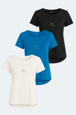 Slazenger - Slazenger VIRAJ 3 lü Set Kadın Tişört