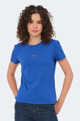 Slazenger VIRAJ IN Kadın Saks Mavi Tişört