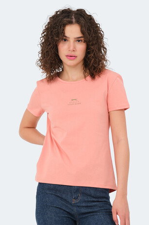 Slazenger VIRAJ IN Kadın Somon Tişört