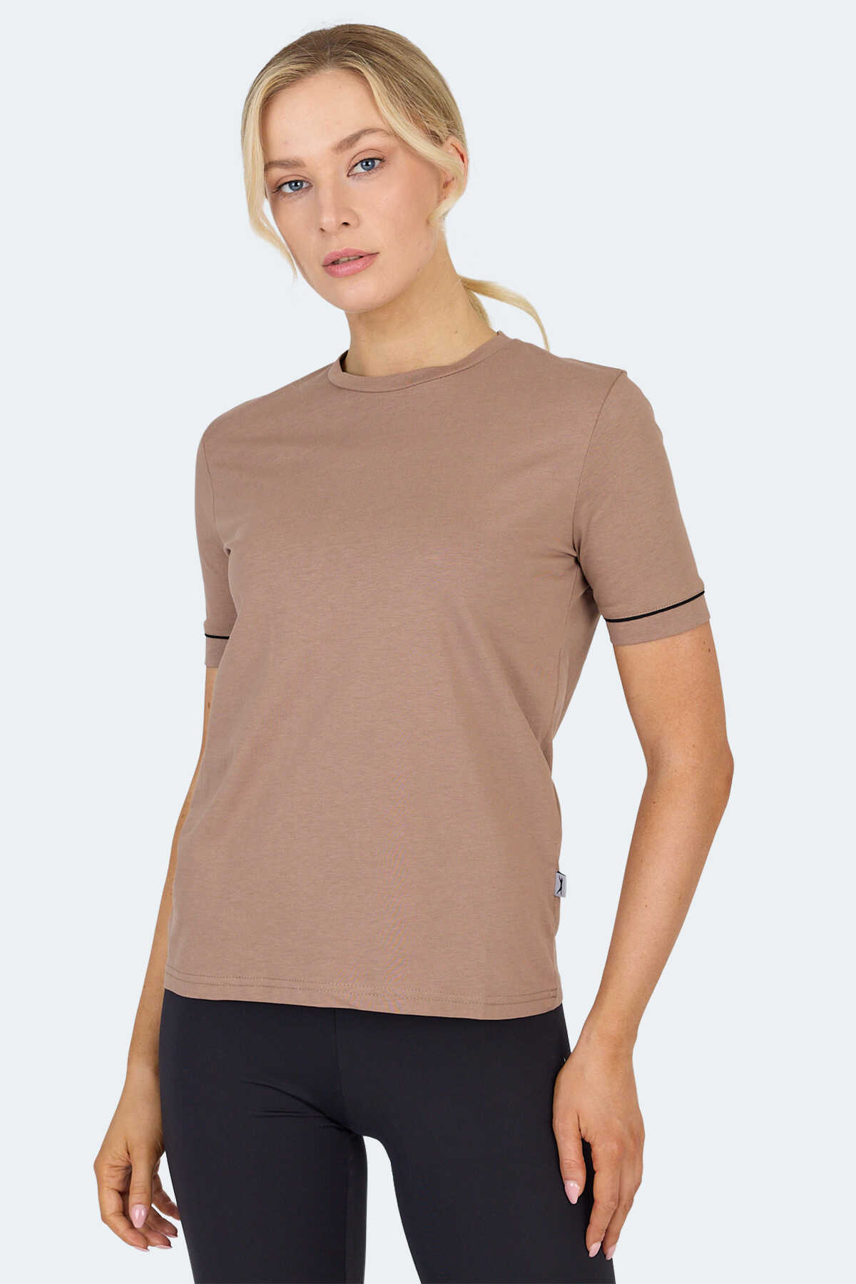 Slazenger - Slazenger VITYA I Kadın Tişört Vizon