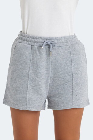 Slazenger VIXI Kadın Cepli Gri Şort 