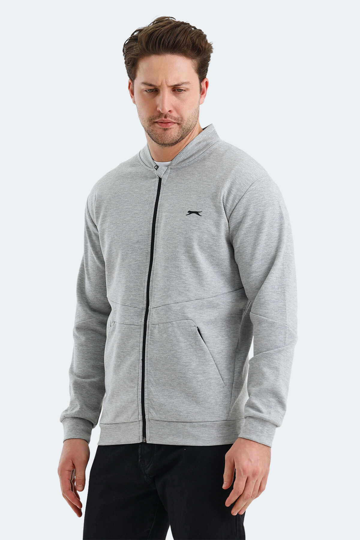 Slazenger - Slazenger VLAD Erkek Sweatshirt Gri