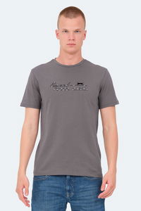 Slazenger - Slazenger VOLKER I Erkek Koyu Gri Tişört