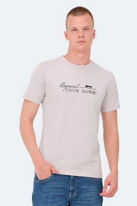 Slazenger - Slazenger VOLKER I Erkek Taş Gri Tişört