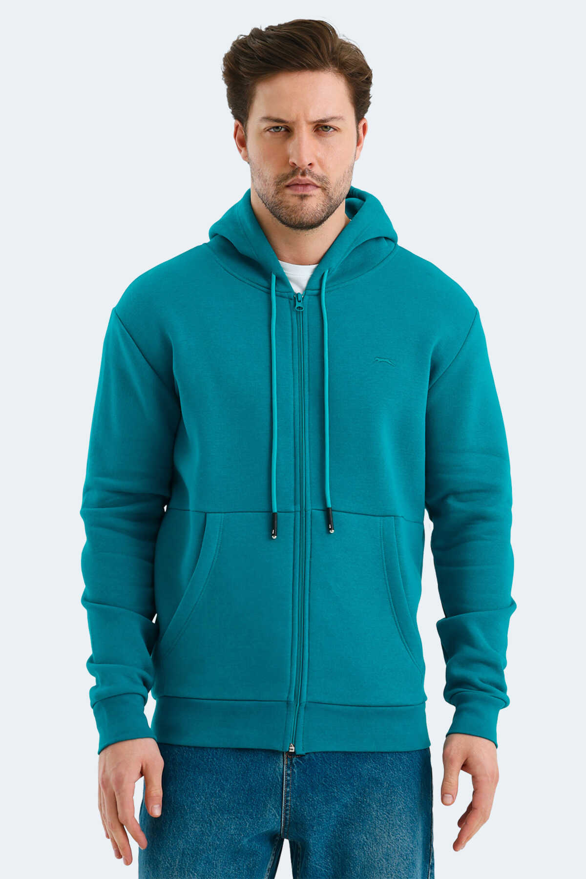 Slazenger - Slazenger VONDA Erkek Sweatshirt Petrol