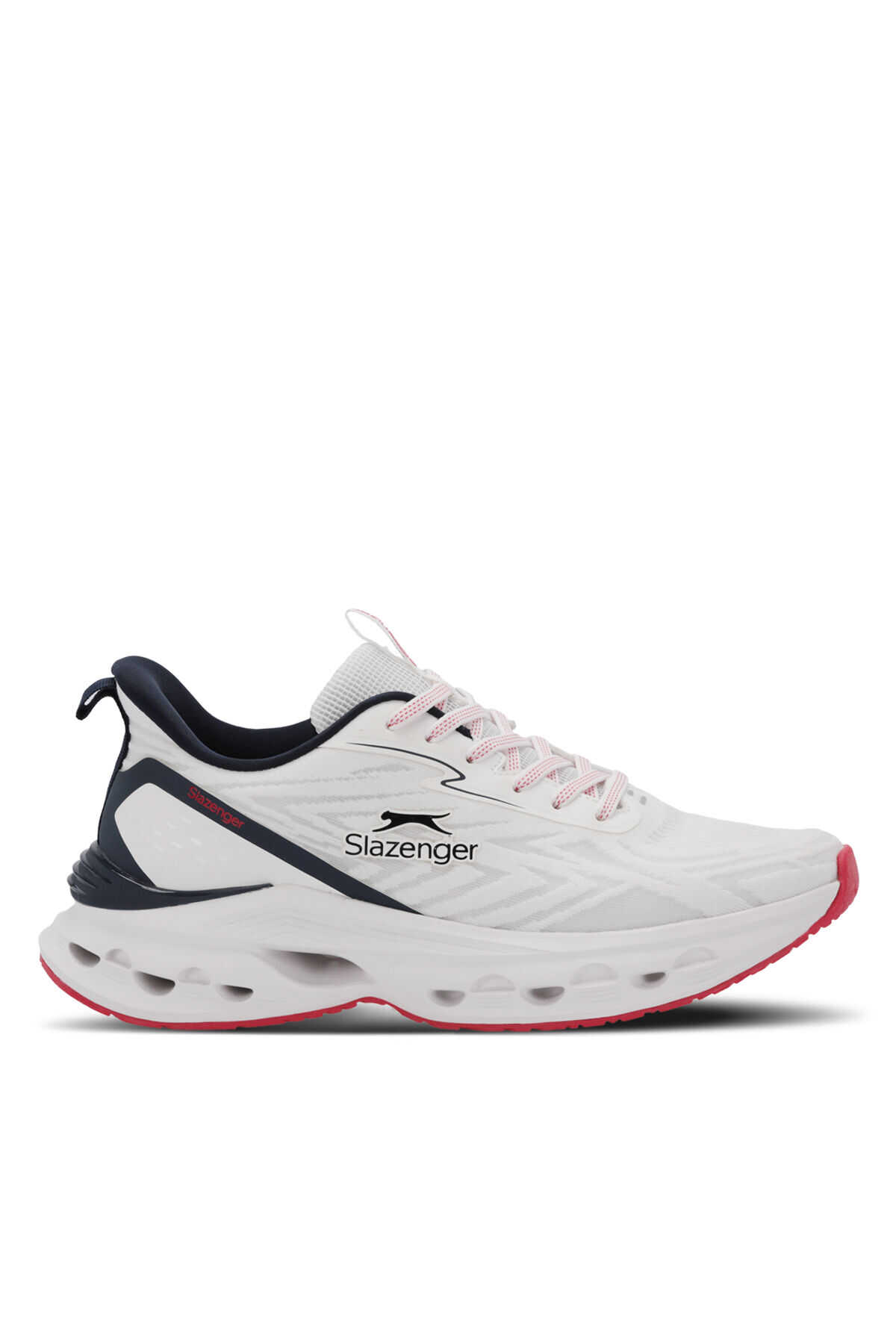 Slazenger - Slazenger WILLOW Erkek Sneaker Ayakkabı Beyaz / Lacivert / Kırmızı