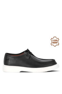 Slazenger - Slazenger YACK I Erkek Deri Siyah Günlük Spor Ayakkabısı