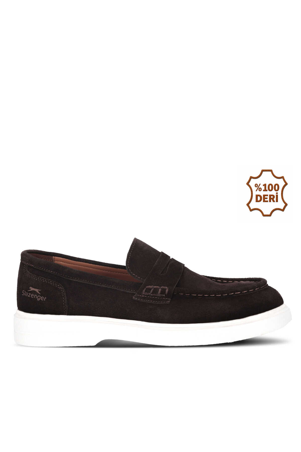 Slazenger - Slazenger YORK I Erkek Deri Kahve Süet Comfort