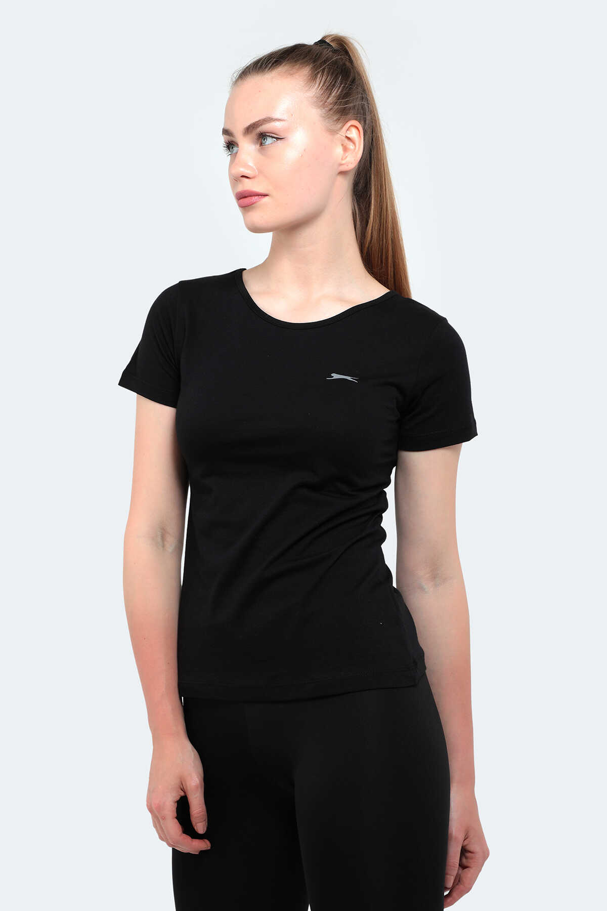 Slazenger - Slazenger YULYA Kadın Tişört Siyah
