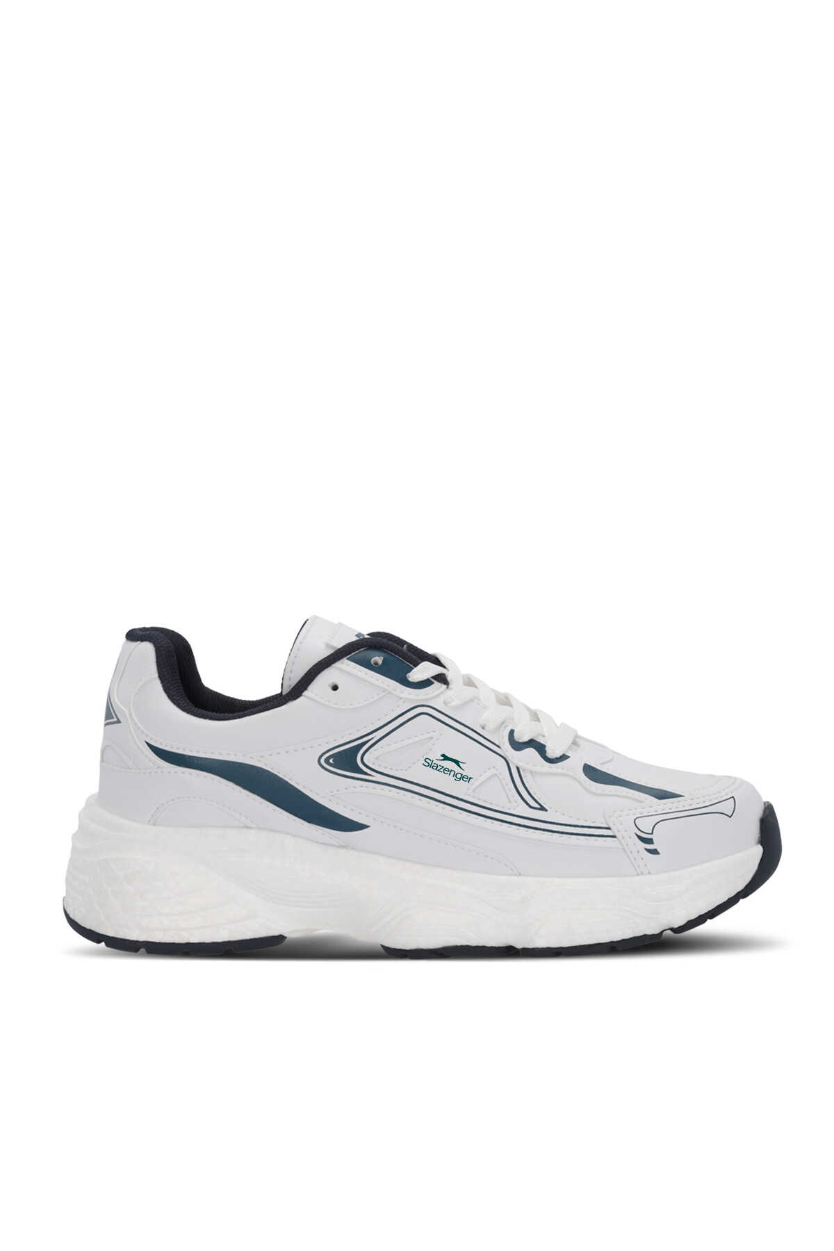 Slazenger - Slazenger ZAFIRA G Kadın Beyaz / Lacivert Koşu & Yürüyüş Spor Ayakkabısı