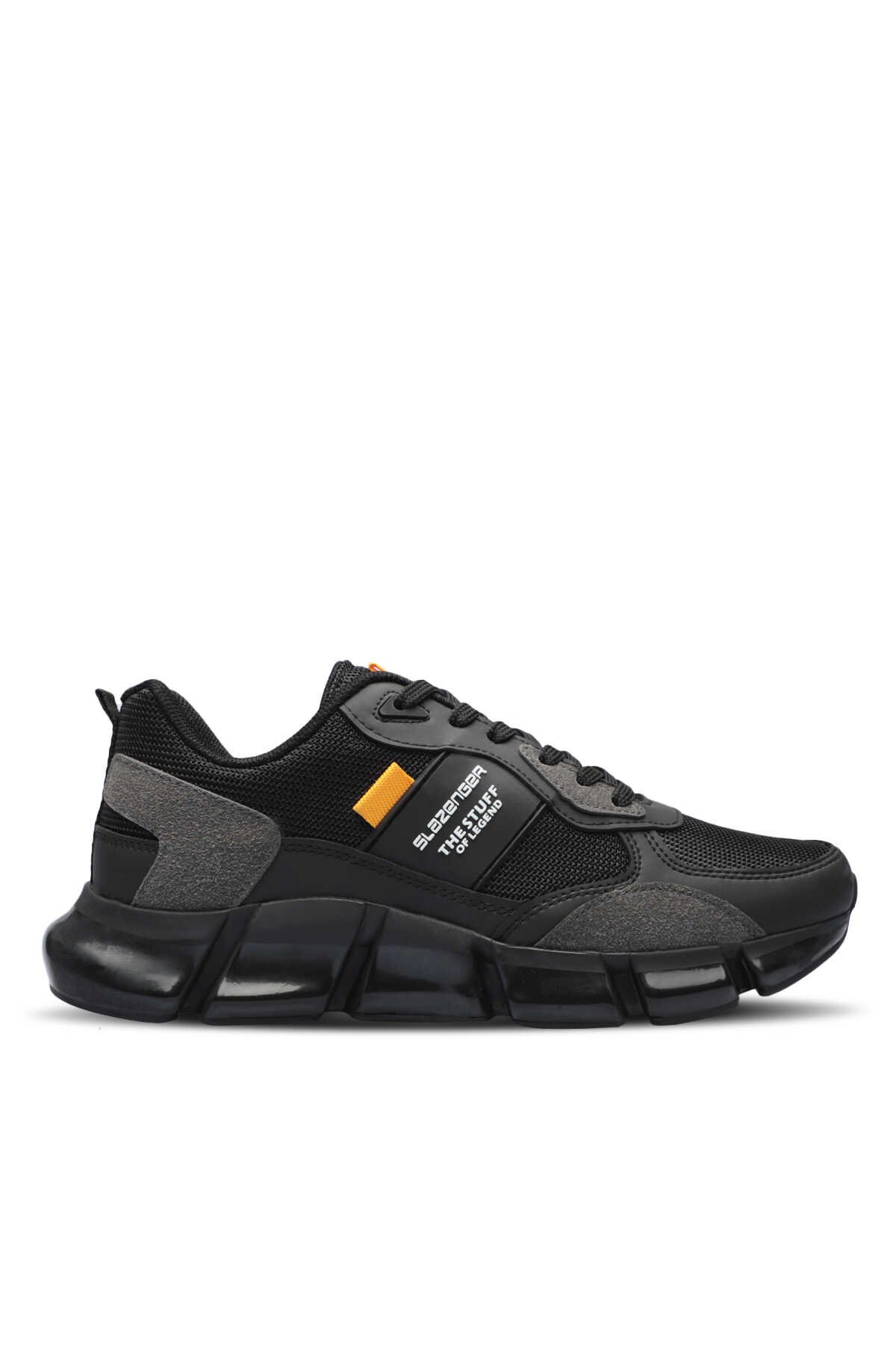 Slazenger - ZAINAN Sneaker Erkek Ayakkabı Siyah / Sarı