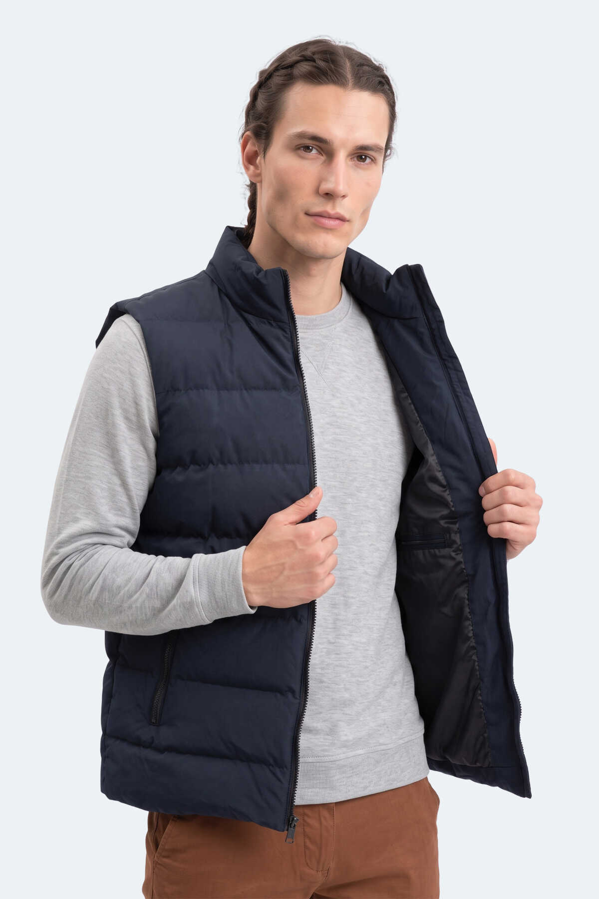 Slazenger ZANE I Erkek Şişme Lacivert Yelek - 5