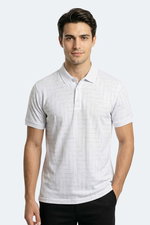 Slazenger - Slazenger ZANY Erkek Polo Yaka Beyaz Tişört