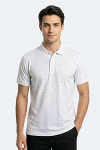 Slazenger - Slazenger ZANY Erkek Polo Yaka Beyaz Tişört