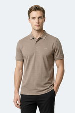 Slazenger - Slazenger ZANY Erkek Polo Yaka Vizon Tişört