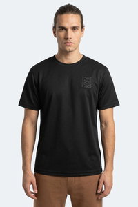 Slazenger - Slazenger ZEGNA Erkek Siyah Tişört