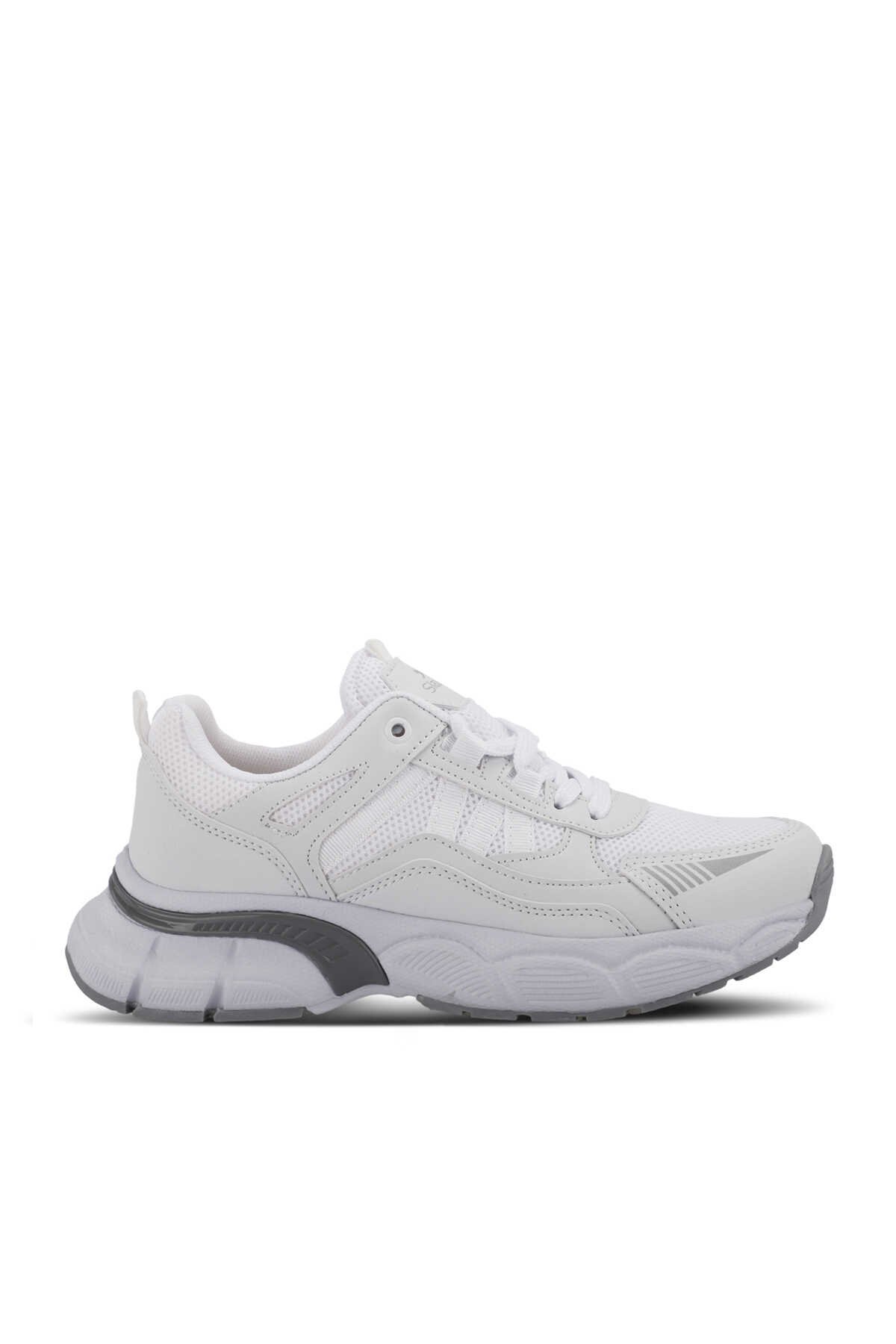 Slazenger - Slazenger ZELLA Kadın Sneaker Ayakkabı Beyaz / Gümüş