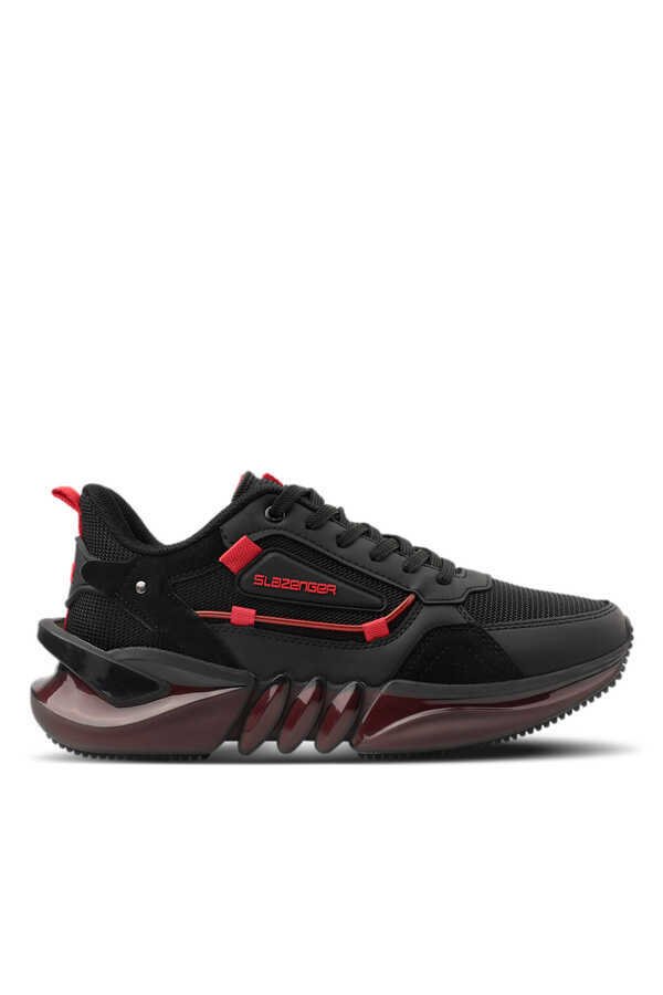 Slazenger - Slazenger ZENON Sneaker Erkek Ayakkabı Siyah / Kırmızı