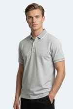 Slazenger - Slazenger ZERU Erkek Gri Tişört