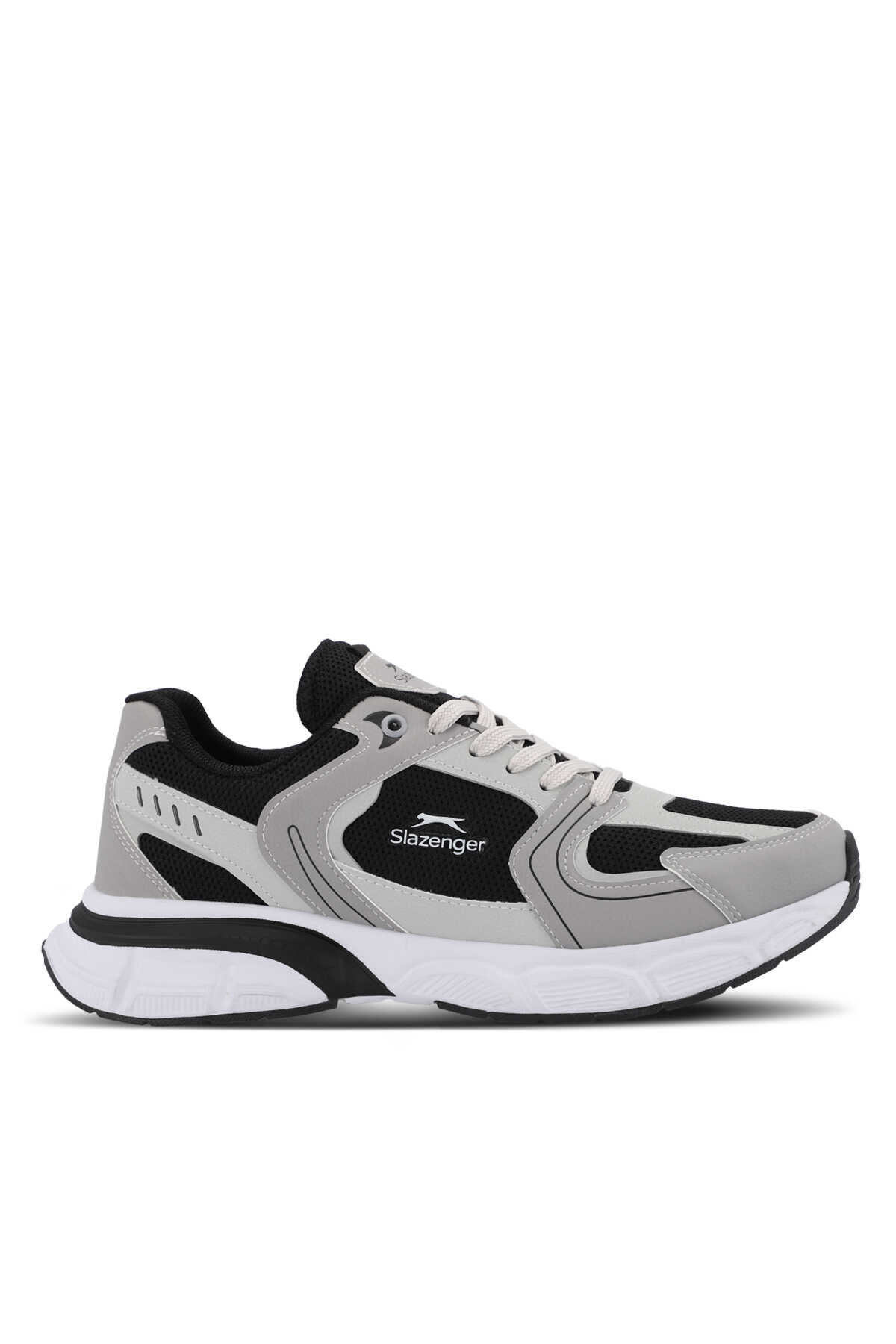 Slazenger - Slazenger ZEX Erkek Siyah / Gri Koşu & Yürüyüş Spor Ayakkabısı