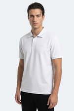 Slazenger - Slazenger ZODIACS Erkek Polo Yaka Beyaz Tişört